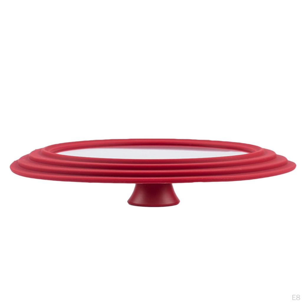 Multifunctional Tempered Glass Lid Pot Silicone Cover Kitchen Utensils Cookware Parts