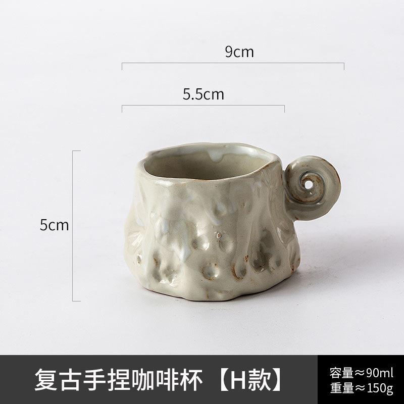 Keramik Espresso Tassen mit Henkel Porzellan Schnapsgläser Handgeformte Unregelmäßige Demitasse Tassen für Kaffee oder Tee Teetasse