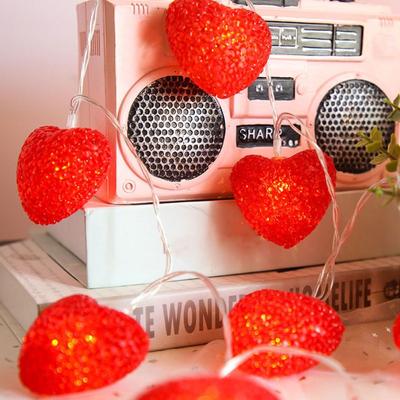 Heart Curtain Fairy USB Port Light Creative Beautiful Valentine Day LED String Lights Love Romantic LED Atmosphere Light
