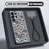 Skull Skeleton Pattern Case For Samsung S26 Ultra S25 FE S24 S24 Plus A57 A37 A17 A56 A36 A16 A55 A35 A15 A54 5G Hybrid Magnetic Matte Cover