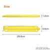 JASDESIGN Bag Clips, Food Clips, Large, Long, 22cm, Strong, Extra Large, Yellow, for Snacks, Pet Food, and Rice Bags, Bag Stoppers, Fasteners, Set of