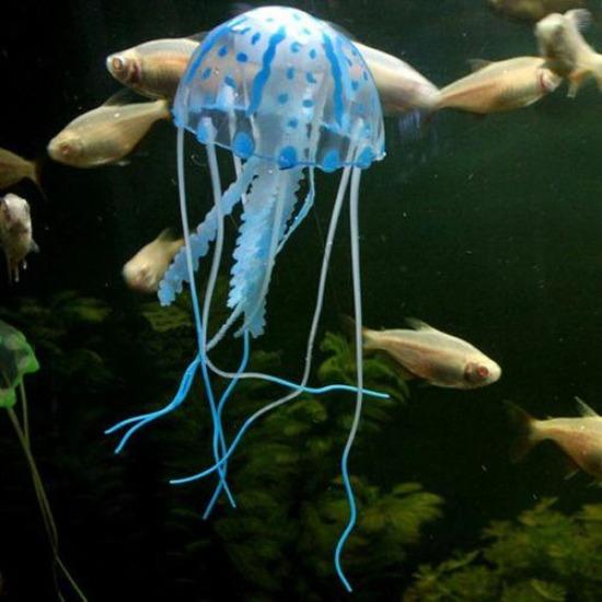 

Силиконовый искусственный ночной светящийся гиппокамп аквариумный орнамент подводный декор медузы аквариумное украшение