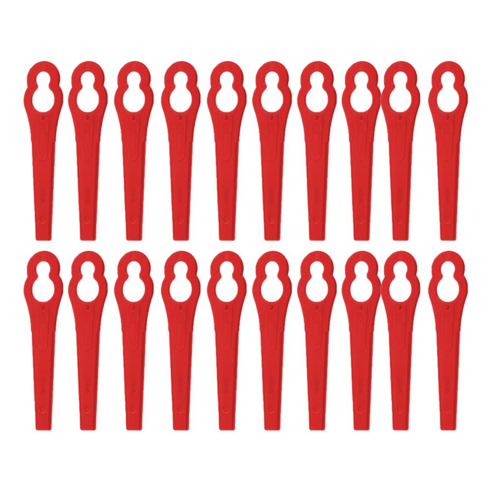 

120-20pcs Plastic Cutter Blades For Electric Cordless Grass Trimmer Strimmer Tool Grass Trimmer Blades Replacement Garden Tool
