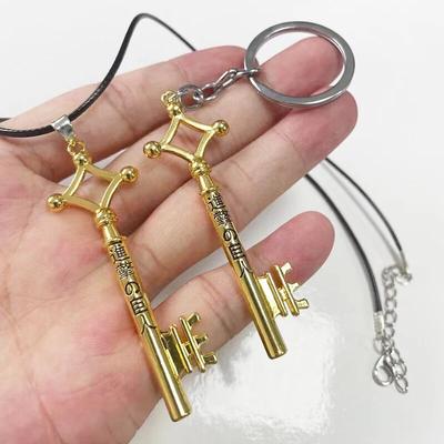 Attack On Titan Necklace Eren Key Shingeki No Kyojin Pendant Fashion Vintage Retro Anime Jewelry For Men Cosplay
