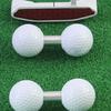 Trening golfowy Podwójna piłka z rurką Trener do układania równowagi Podwójna piłka Pomoc treningowa Narzędzie Akcesoria golfowe Mężczyźni Tata Mąż Prezent