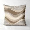 Set Of 4 Neutral Tone Abstract Floral Wave Throw Pillow Covers Pattern Cushion Cover Suitable For Sofa Bedroom Car Pillow Cover