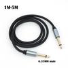 Gold Plate Audio 2 Pole Mono 6.5 6.35mm Male To 6.35 Male Balanced TRS 1/4 Speaker Amplifier Extend Cable for Guitar Keyboard