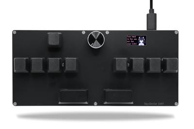 BTXETUEL SayoDevice CM51 Rapid Trigger Keyboard Game with GATERON Hall Magnetic Linear Switch with Knob Custom Programmable Keypad Gateron White OSU!,