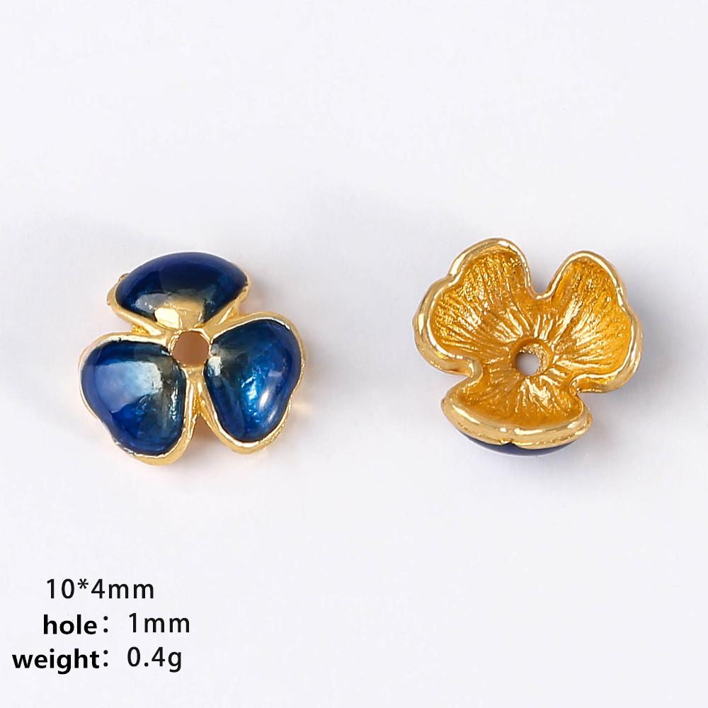 20 Stück/Los Emaille Blumenperlenkappen Für Schmuckherstellung Zubehör Ethnische Vintage Accessoires DIY Armbänder Fußkettchen Bohemian Materialien