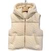 YX Women's Autumn/Winter Hooded Down Cotton Vest - Slim, Short, and Stylish