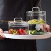 Durable Stacking Tea Jars Lid Airtight Snack Bin Elegant Glass Container  Candy