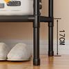 Household Coat Stand Double-Row Floor Hanger Durable Storage Wardrobe  Bedroom Floor