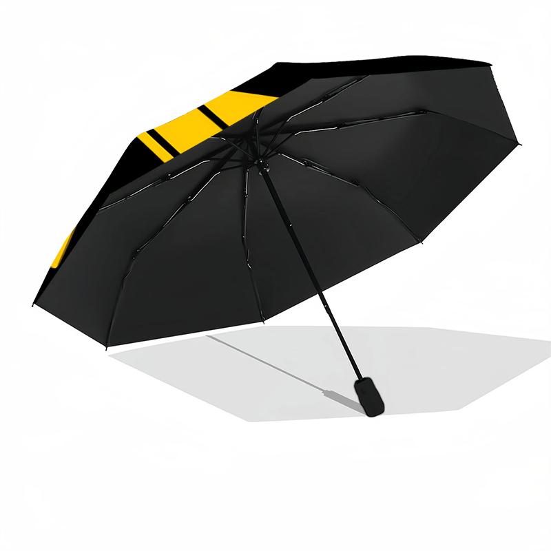 1pc Sturdy 8-Bone Auto Umbrella, Charleston Battery Football Club Umbrella, Digital Printed, Foldable Umbrella for On-the-Go Outdoor Use