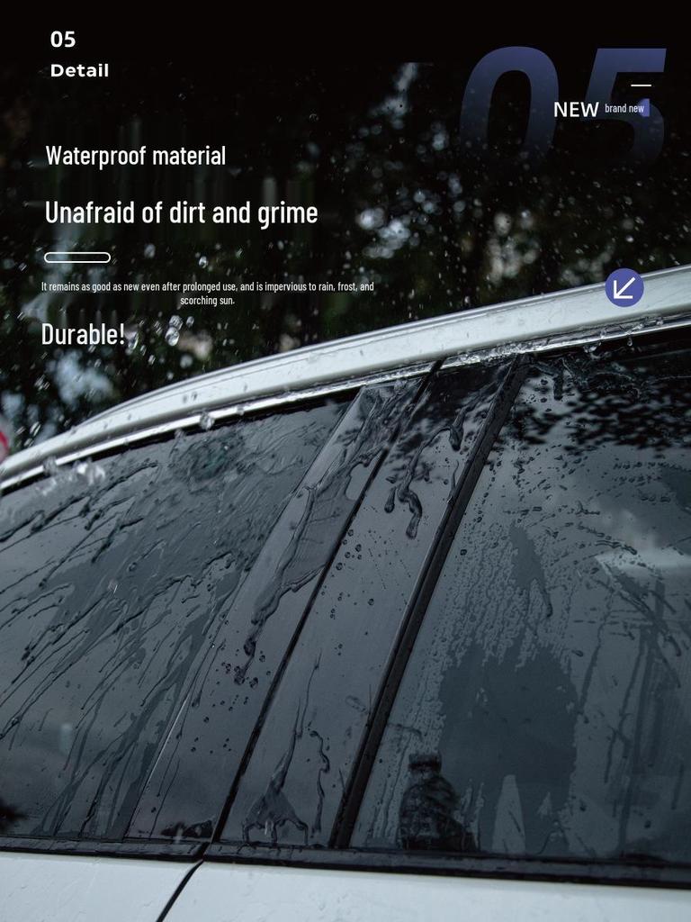 Nissan & Datsun Car Window B-Pillar Protective Film - Fits Qashqai, Teana, X-Trail, Pathfinder, Patrol, Murano