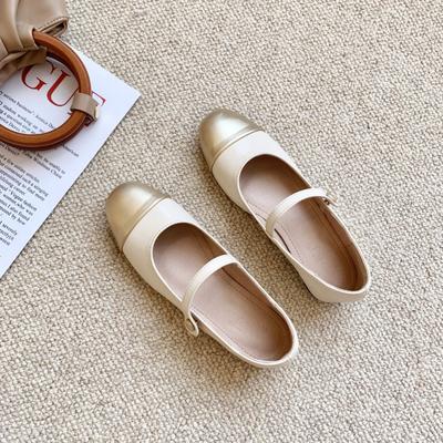 נעלי מרי ג'יין רטרו צרפתיות 2024 קיץ סגנון חדש אופנתי סוליה שטוחה רב-תכליתית נוחה נעלי פלטפורמה עם עקב נמוך