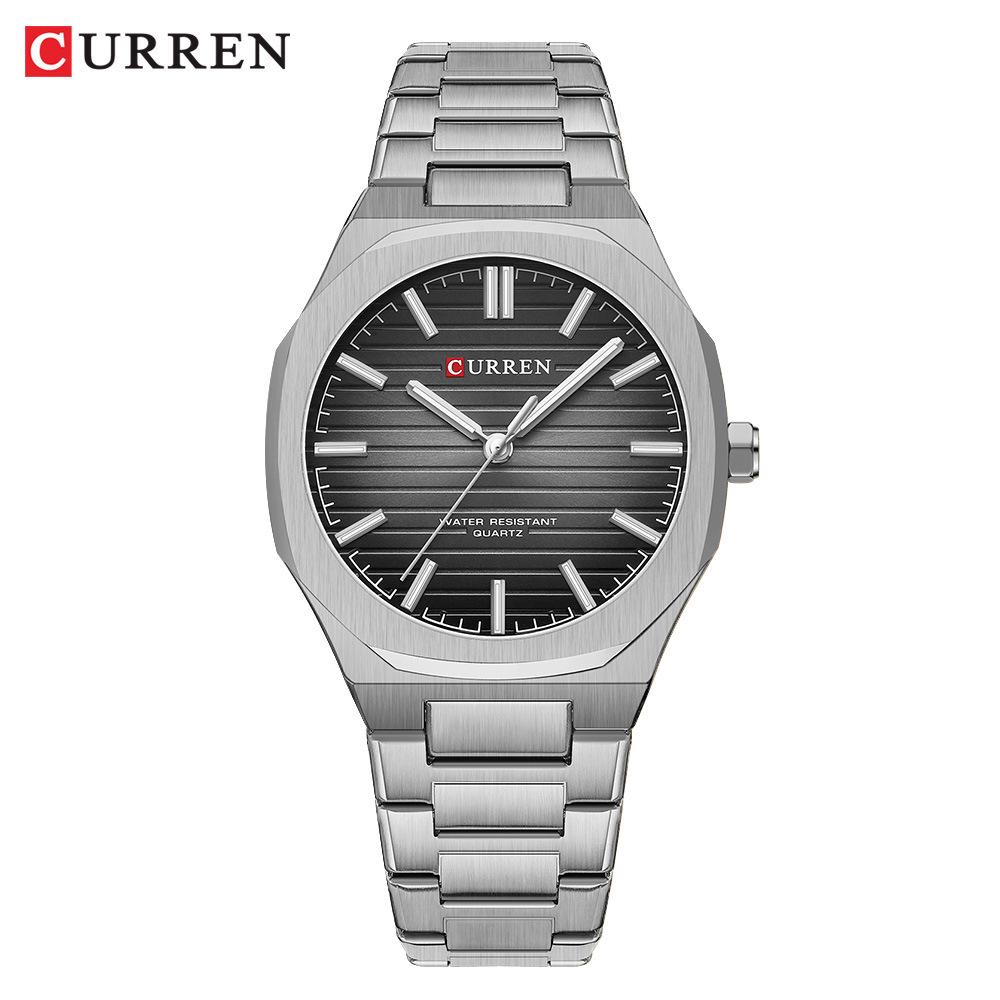 CURREN 8456 Men's Business Quartz Waterproof Steel Wristwatch