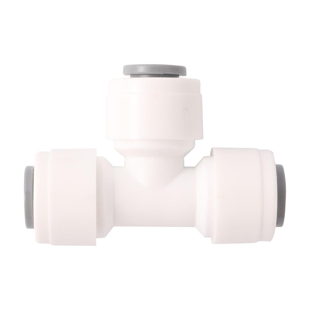 10Pcs 1/4” Slip Lock Quick Access Garden Water Connector Tee Elbow Straight PE Pipe Connector Water Filter Reverse Osmosis Parts