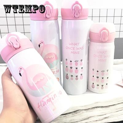 Cartoon Tea Water Cup Stainless Steel Vacuum Insulated Coffee Mug Travel Water Bottle