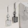 Bathroom Cleaning Brush Wall Mounted Non Perforated Suction Cup Toilet Brush Long Handle Glacier Patterned Bathroom Supplies