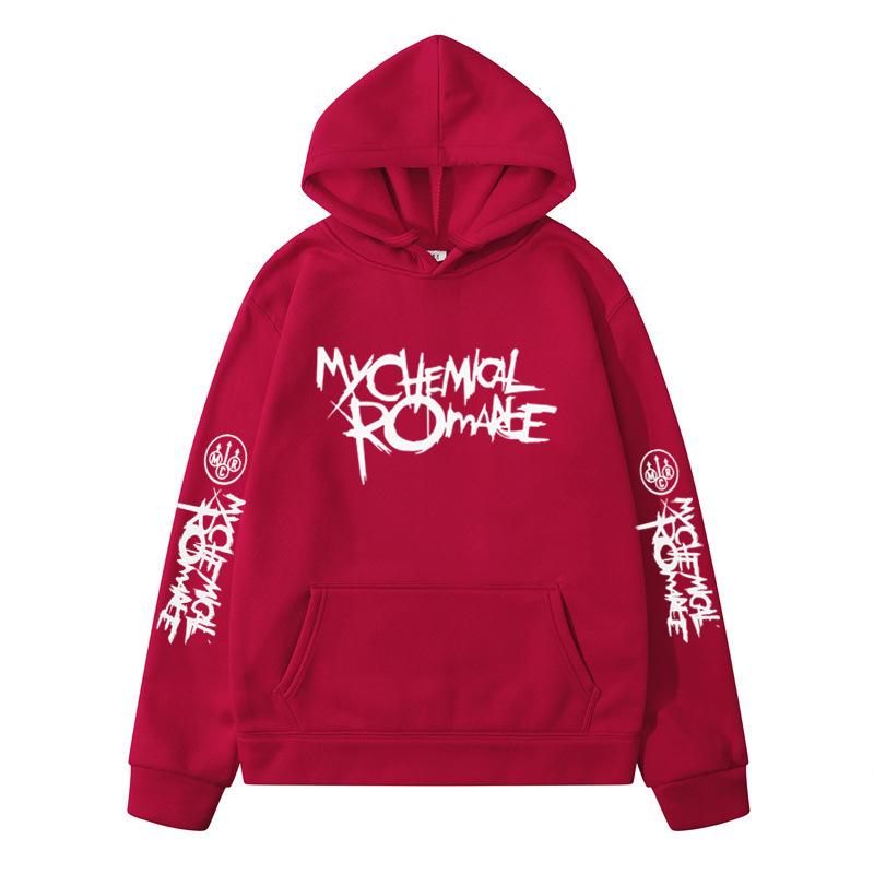 My Chemical Romance Mcr Band Printed Casual Sweatshirt Men's And Women's Same High Quality Fashion Loose Oversized Hoodie