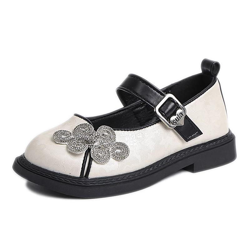 

Spring Autumn New Girls Mary Jane Shoes Fashion Versatile Children s Princess Leather Shoes Performance Kids Causal Hanfu Flats 26