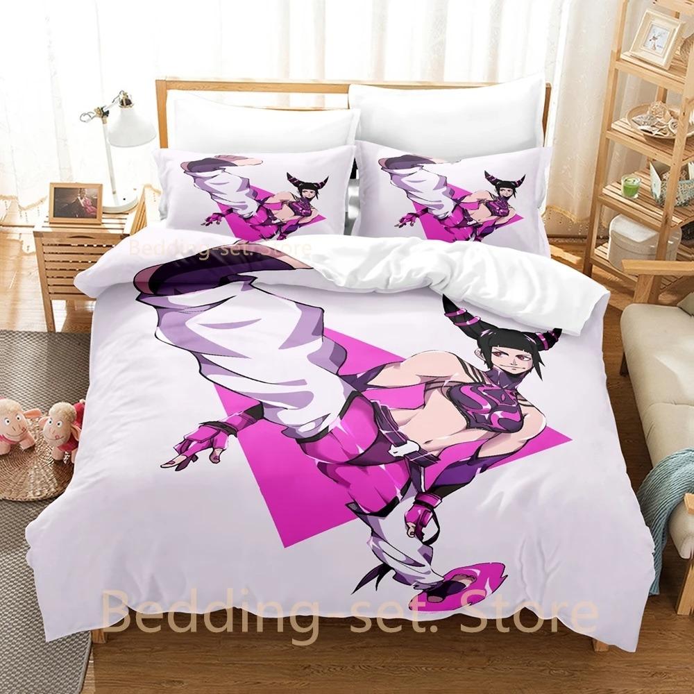 Comforter Juri Han Bedding Set Single Twin Full Queen King Size Bed Set Adult Kid Bedroom Duvet Sets 3D Print Anime Bed