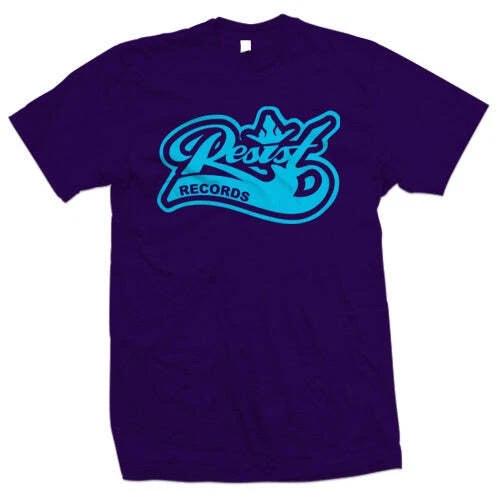 New Music Resist  Logo  Blue On Purple T Shirt XL