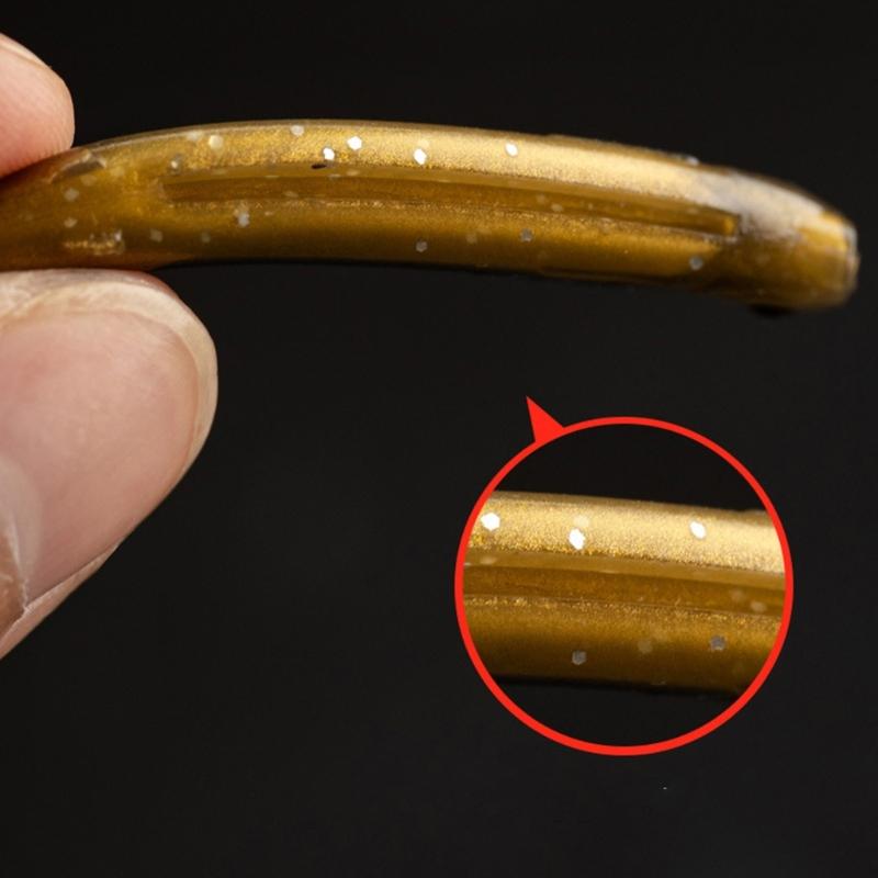 10/20Pcs Artificial Soft Lures Worm Baits Wobbler Loach Soft Baits Multisection Tail Swimbaits Fishing Tackle Lures