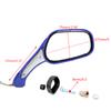Rearview Mirror Replacement With Turn Signal Light for Motorcycle Electric Bike Modification Side Mirrors with LED Lamp