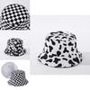 Versatile Black White Print Fisherman Bucket Hat Featuring A Fun Smiley Face Patch For Men And Women
