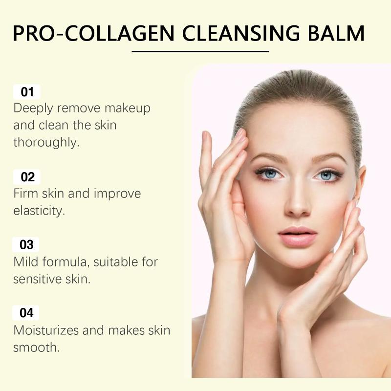 Collagen Makeup Remover Cream Deep Pore Cleaning Moisturizing Emulsifying Rinse Dedicated for Face Care