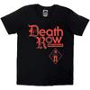 Death Row Records T-Shirt: Red Logo (Black) OFFICIAL NEW