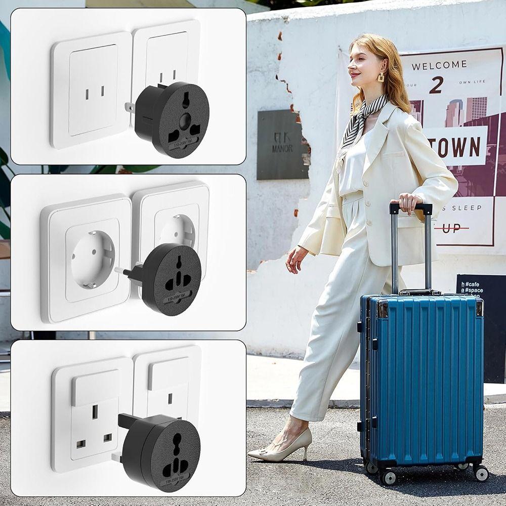 Compact EU/UK/US/AU Power Converters Universal Worldwide Plug Adapter International Power Adapter Travel