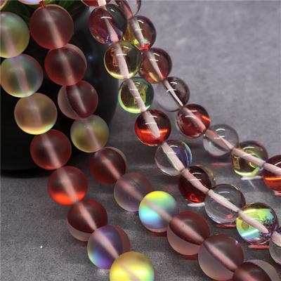 Mat Wijnrood Kristal Kralen Armband Ketting Sieraden Losse Kralen