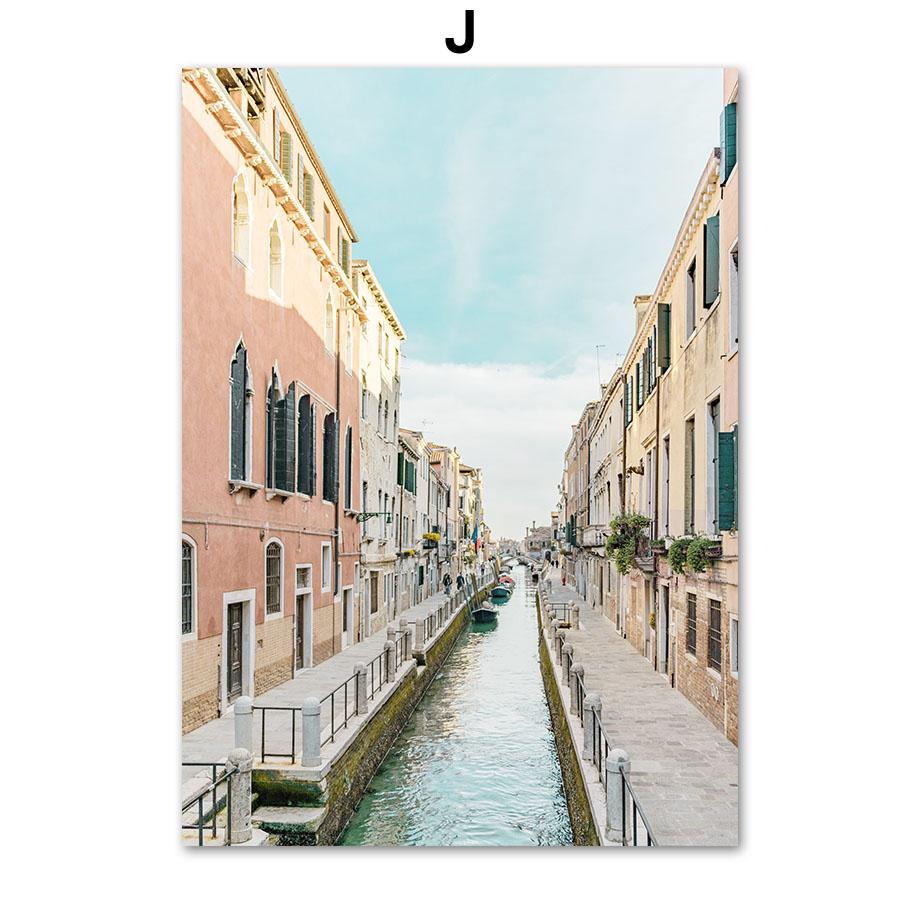 

Санторини Синий океан Море Пляж Дверь Венецианский канал Настенная живопись на холсте Плакаты и принты Настенные картины для декора гостиной A4 21X30cm No Framed