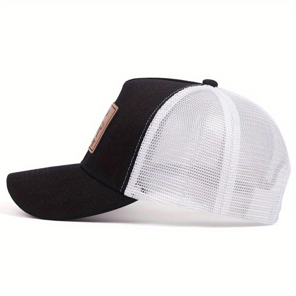 Adjustable Distressed Faded Cap DAD DADDY Leather Label Sunscreen Hats  For Man Women