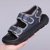 Summer Men's Open Toed Sandals, Beach Shoes, Lightweight EVA Sole, Trendy Casual, Non Slip, Handmade Large Size 48-49 Sandals