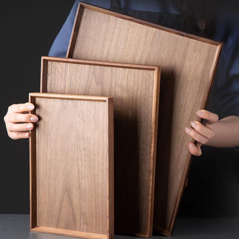 Dirian Black Walnut Solid Wood Serving Tray