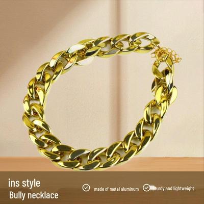 2025 Neues Stilvolles Leichtes Goldfarbenes Plastik-Hundehalsband mit Sicherer Dekorativer Marke