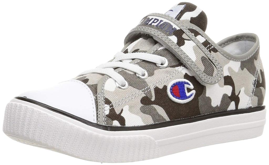 Champion Center Court Camo 2E Kids' Sneakers, Gray, 15.0 Cm,
