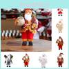 High-quality Christmas Decorative Figure For Windows Standing Santa Claus Doll 30cm