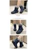 Women's Winter Snow Boots - Fleece Lined, Warm, Waterproof, Non-Slip, Comfortable Mid-Calf Thickness.
