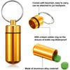 Xiaomi 1PC Aluminum Waterproof Pill Shaped Box Bottle Holder Container Keychain Medicine Box Stonego Pill Box Key Holder