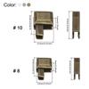 Zipper Repair Kit Fixing Box and Insertion Pin 3#5#8#10 for Bag Coat Clothing Opening Zipper Replacement