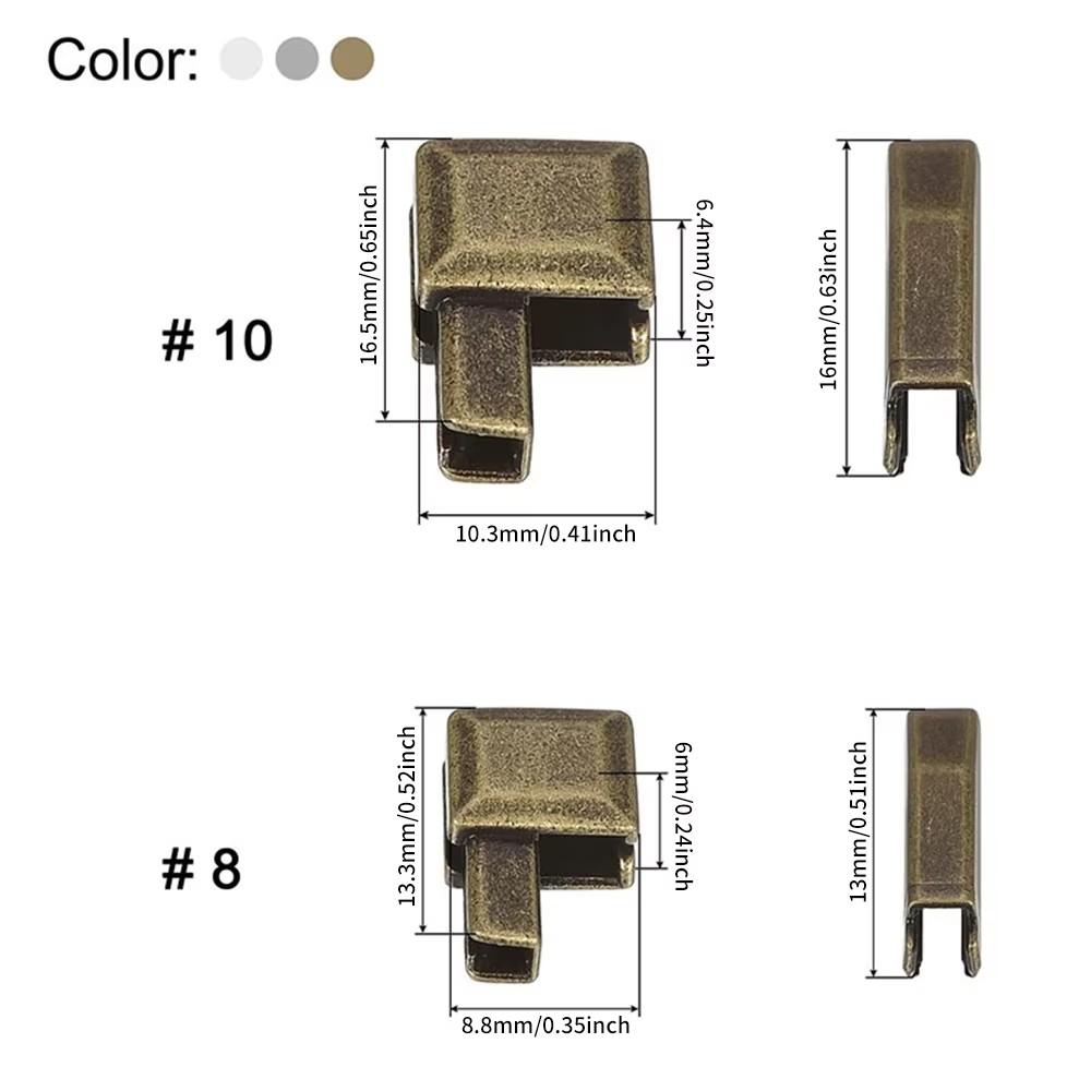 Zipper Repair Kit Fixing Box and Insertion Pin 3#5#8#10 for Bag Coat Clothing Opening Zipper Replacement