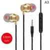 Universal 3.5Mm Wired Headphones In-Ear Stereo Earphones Headset With Microphone