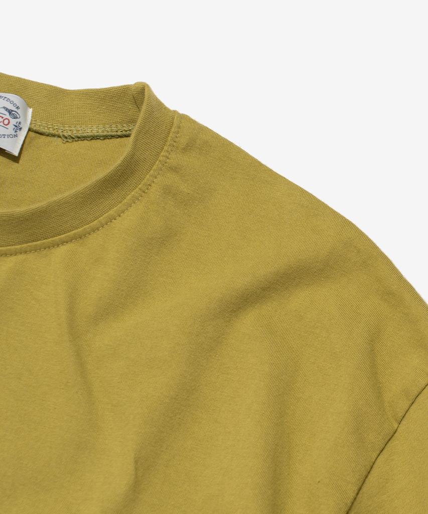Wogseuaenko Layered Washed Short Sleeve T-Shirt (Mustard)