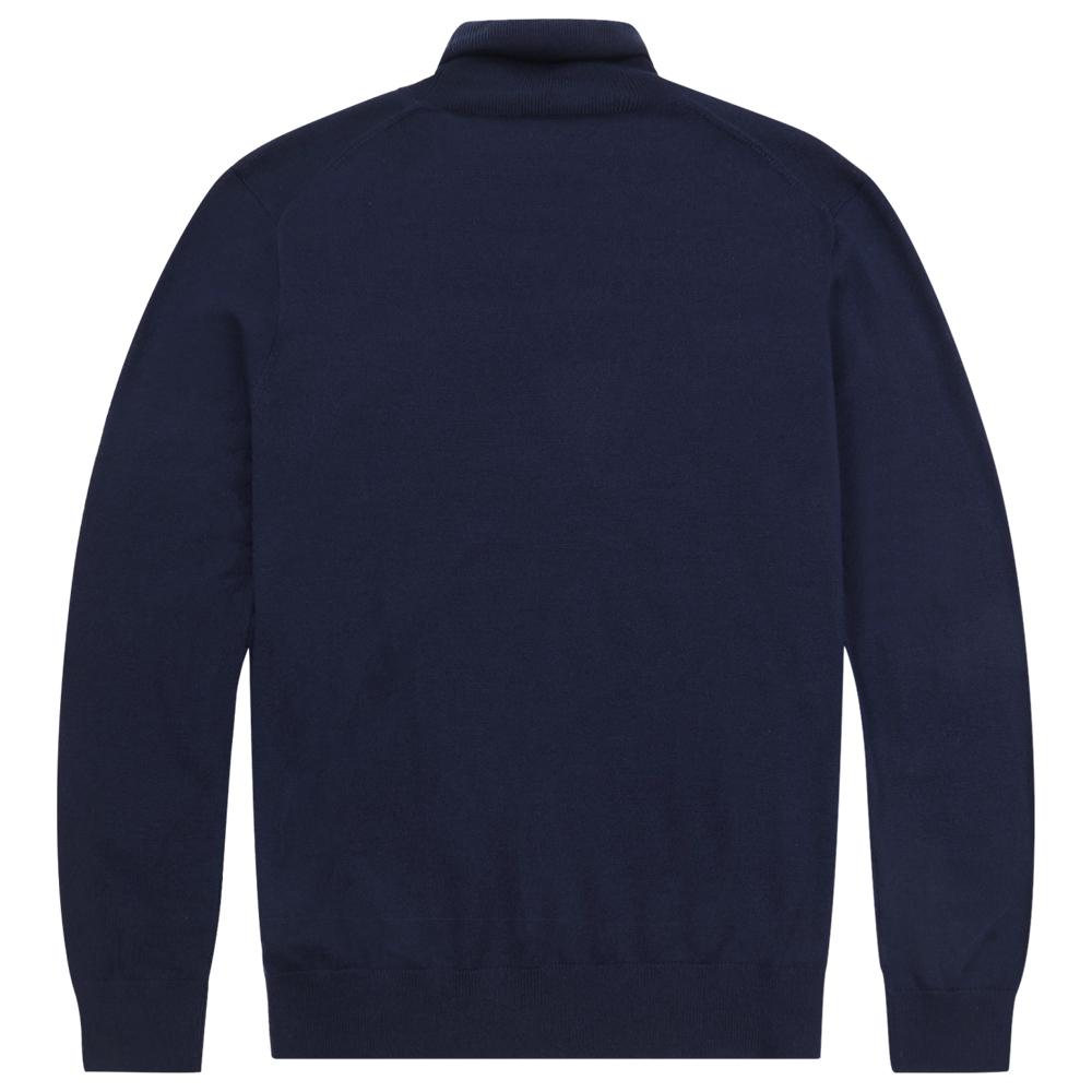 Polo Ralph Lauren Pull Tricot à Col Haut avec Logo Petit Poney Brodé pour Homme Pull Bleu Marine MNPOSWE16820082-400
