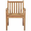 Maison Exclusive - Chaises de jardin lot de 8 avec coussins noir Bois teck massif
