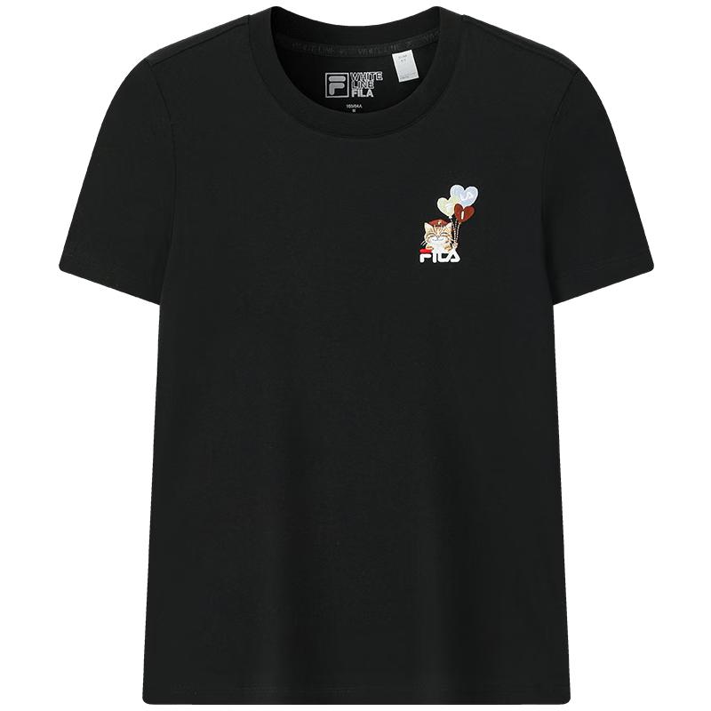 FILA Women s Kitten Embroidery Short-Sleeve T-Shirt XXL